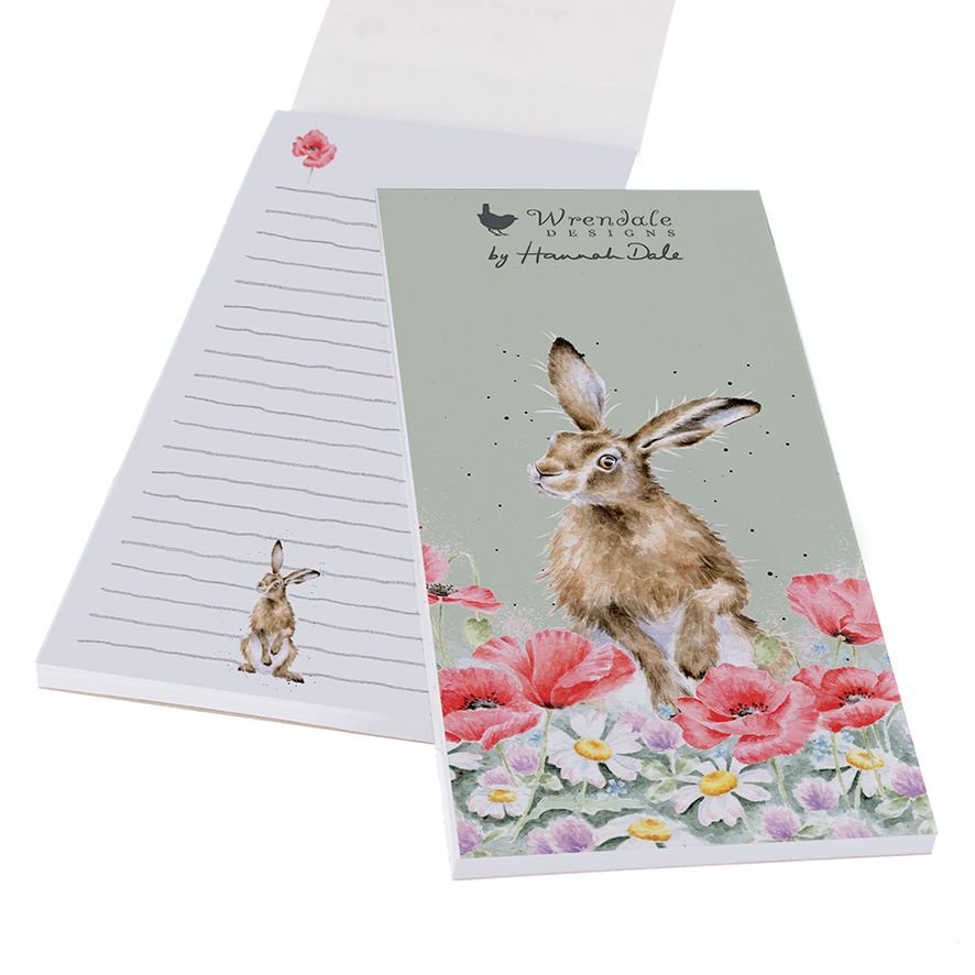 'FIELD OF FLOWERS HARE MAGNETIC SHOPPING PAD