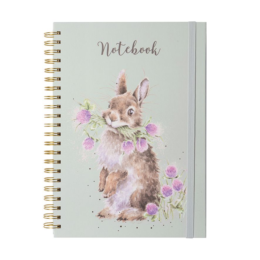 'HEAD CLOVER HEELS' RABBIT A4 NOTEBOOK