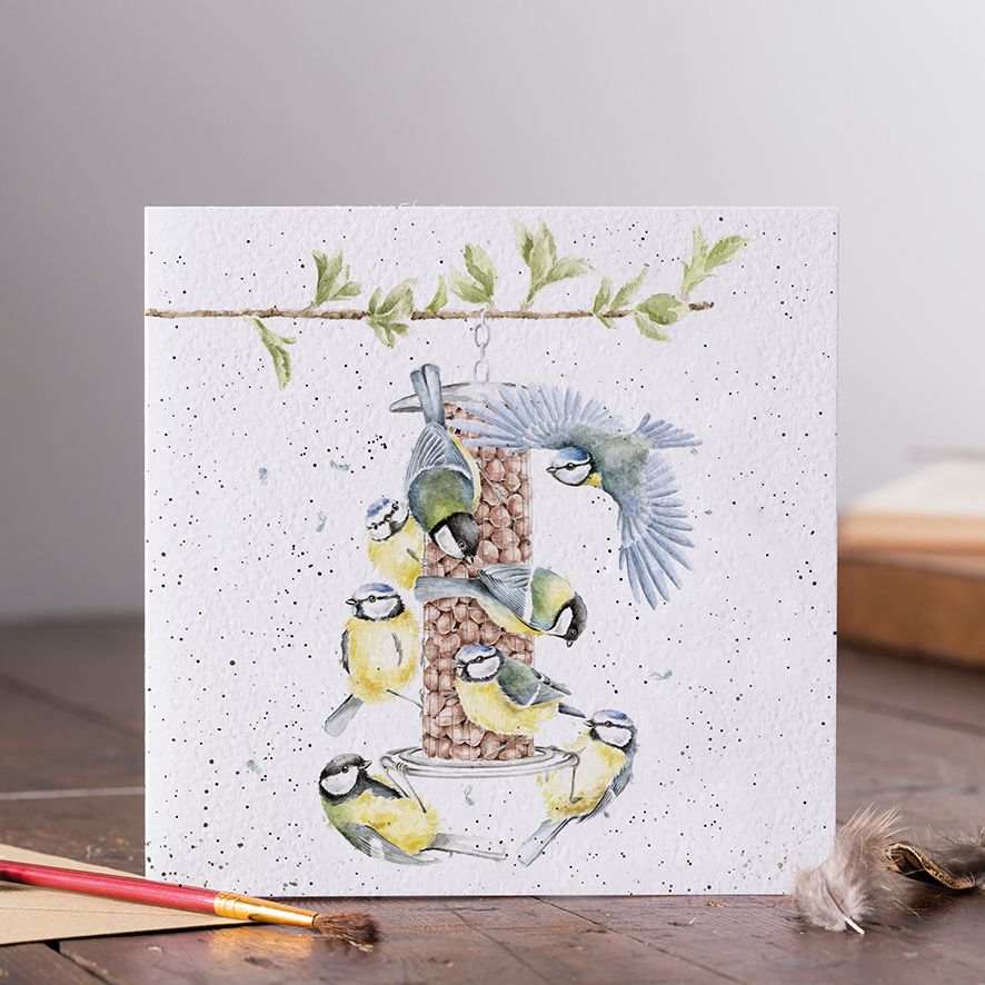 'BON APPÉTIT!' BLUE TIT CARD