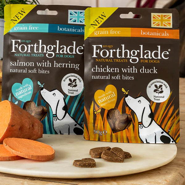 national trust soft bite treats with chicken and duck