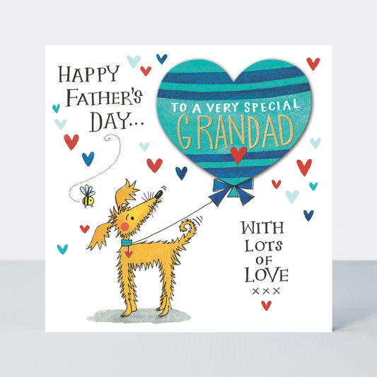 FATHER’S DAY CARDAMOM – SPECIAL GRANDAD/DOG & BALLOON