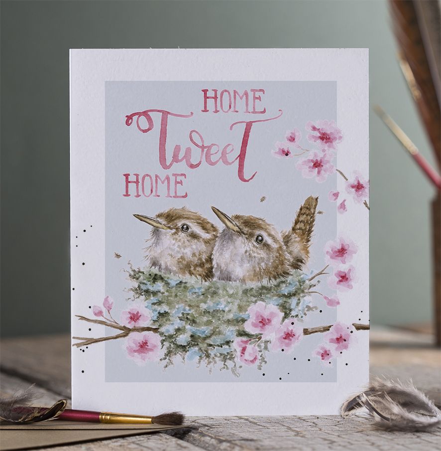 'HOME TWEET HOME' WREN CARD