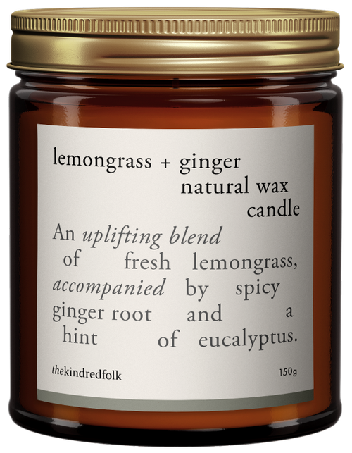 lemongrass + ginger candle