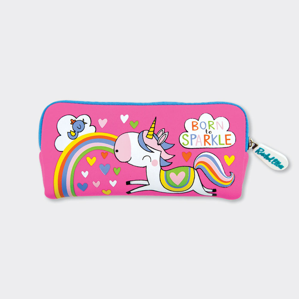 UNICORN PENCIL CASE – NEOPRENE – BORN TO SPARKLE