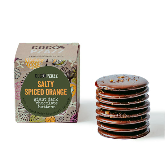 Salty Spiced Orange Giant Dark Chocolate Buttons 96g