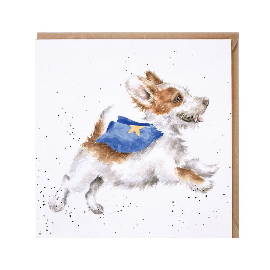 'SUPER DOG' TERRIER CARD