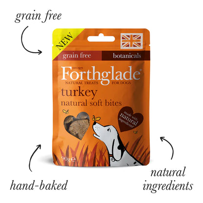 natural soft bite treats with turkey