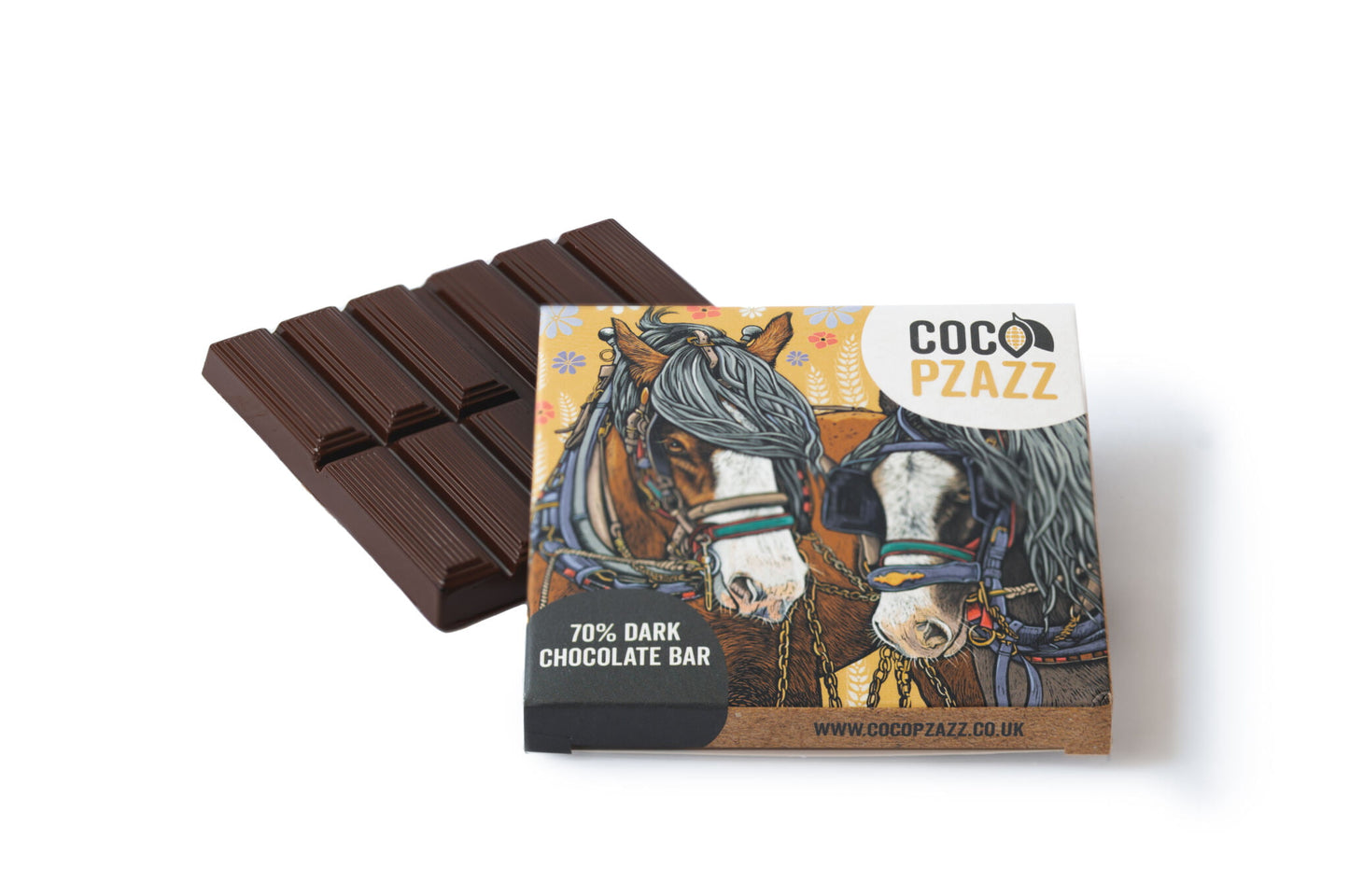 Coco Pzazz 70% Dark Chocolate Bar