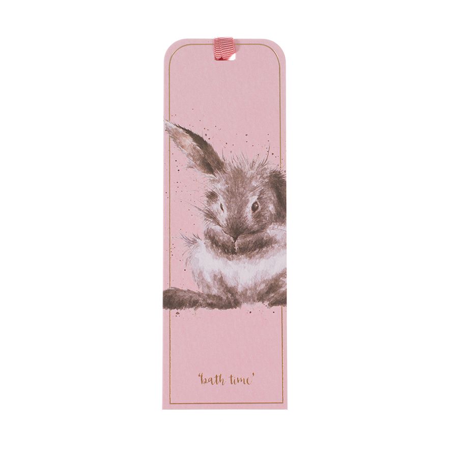 'BATH TIME' RABBIT BOOKMARK