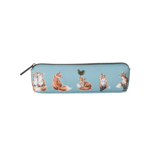 'BORN TO BE WILD' FOX BRUSH BAG/ PENCIL CASE