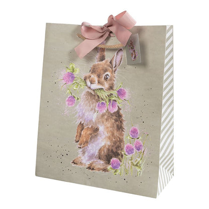 'HEAD CLOVER HEELS' RABBIT LARGE GIFT BAG