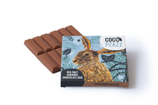 Coco Pzazz Sea Salt Caramel Chocolate Bar